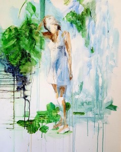 Jacqueline-Engels-schilderij-acrylverf-wit-groen-